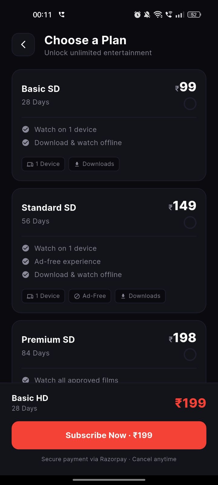 Subscription plans and checkout