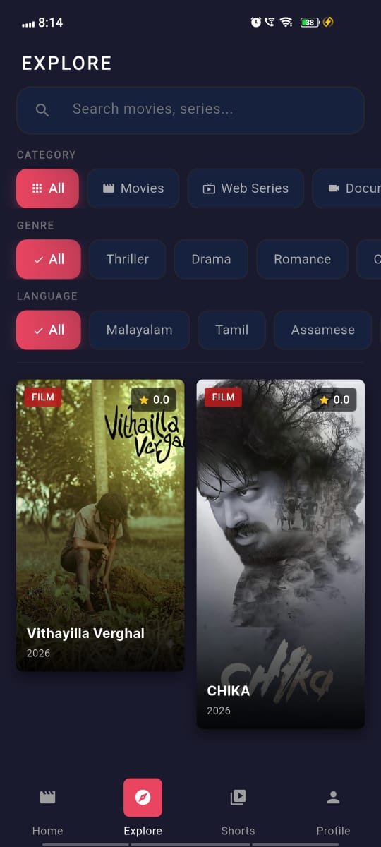 Explore β browse by category, genre and language
