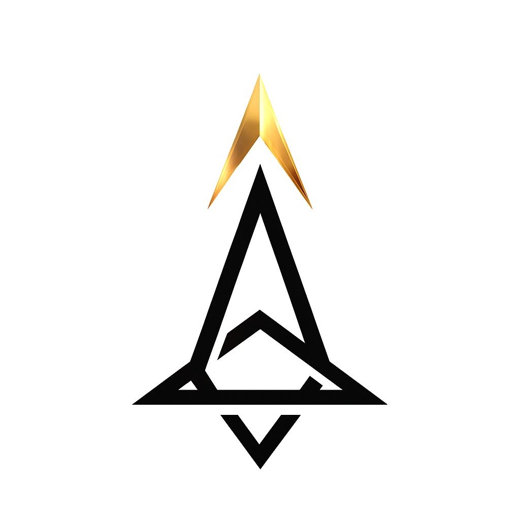 Partner logo β gold and black arrow mark